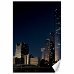 Skyline Brisbane Sunset Downtown Canvas 24  X 36  by Ravend