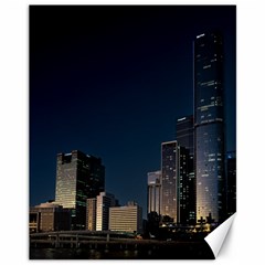 Skyline Brisbane Sunset Downtown Canvas 11  X 14  by Ravend