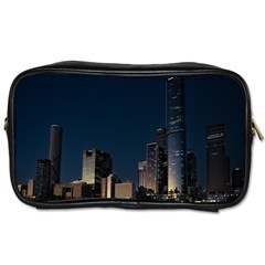 Skyline Brisbane Sunset Downtown Toiletries Bag (two Sides) by Ravend