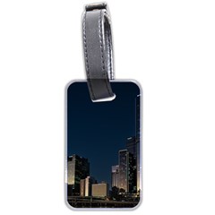 Skyline Brisbane Sunset Downtown Luggage Tag (two Sides) by Ravend