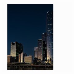 Skyline Brisbane Sunset Downtown Small Garden Flag (two Sides) by Ravend