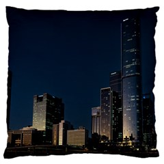 Skyline Brisbane Sunset Downtown Large Cushion Case (two Sides) by Ravend