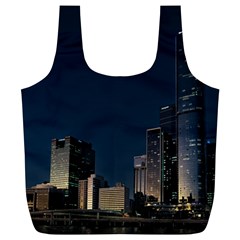 Skyline Brisbane Sunset Downtown Full Print Recycle Bag (xl) by Ravend