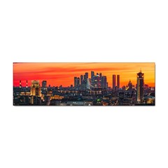 Downtown Skyline Sunset Buildings Sticker (bumper) by Ravend