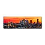 Downtown Skyline Sunset Buildings Sticker Bumper (100 pack) Front