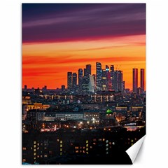 Downtown Skyline Sunset Buildings Canvas 18  X 24  by Ravend