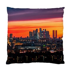 Downtown Skyline Sunset Buildings Standard Cushion Case (two Sides) by Ravend