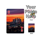 Downtown Skyline Sunset Buildings Playing Cards 54 Designs (Mini) Front - DiamondK