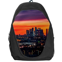 Downtown Skyline Sunset Buildings Backpack Bag