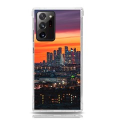 Downtown Skyline Sunset Buildings Samsung Galaxy Note 20 Ultra Tpu Uv Case by Ravend