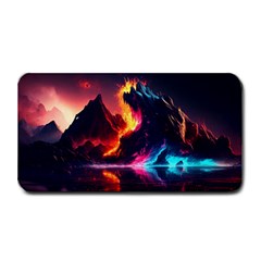 Mountain Color Colorful Love Art Medium Bar Mat by Ravend