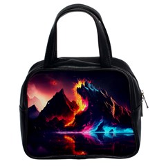 Mountain Color Colorful Love Art Classic Handbag (two Sides) by Ravend