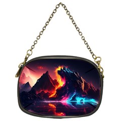 Mountain Color Colorful Love Art Chain Purse (one Side) by Ravend