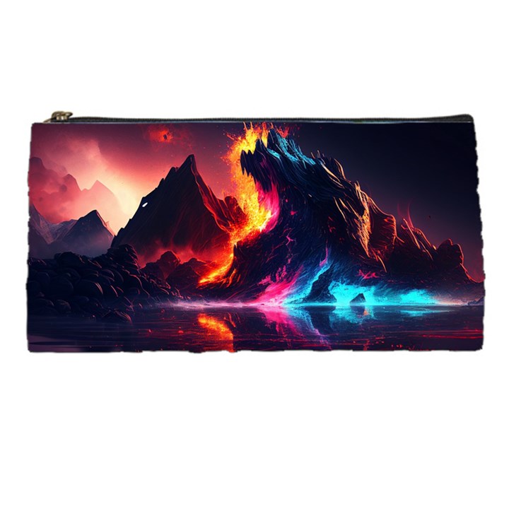 Mountain Color Colorful Love Art Pencil Case