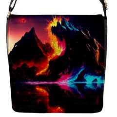 Mountain Color Colorful Love Art Flap Closure Messenger Bag (s) by Ravend