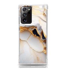 Marble Stone Abstract Gold White Samsung Galaxy Note 20 Ultra Tpu Uv Case