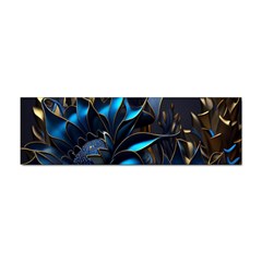 Flower Metal Flowers Sculpture Sticker (bumper) by Ravend