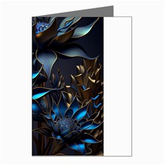 Flower Metal Flowers Sculpture Greeting Cards (pkg Of 8) by Ravend