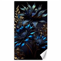 Flower Metal Flowers Sculpture Canvas 40  X 72  by Ravend