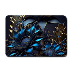 Flower Metal Flowers Sculpture Small Doormat by Ravend