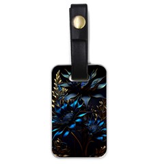 Flower Metal Flowers Sculpture Luggage Tag (one Side) by Ravend