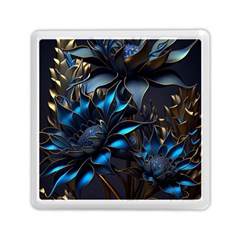 Flower Metal Flowers Sculpture Memory Card Reader (square) by Ravend