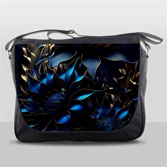 Flower Metal Flowers Sculpture Messenger Bag by Ravend