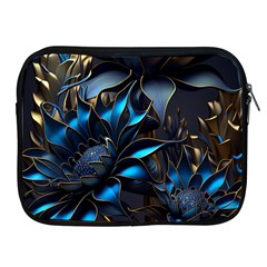 Flower Metal Flowers Sculpture Apple Ipad 2/3/4 Zipper Cases by Ravend