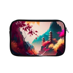 Asia Japan Pagoda Colorful Vintage Apple Macbook Pro 13  Zipper Case by Ravend