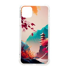 Asia Japan Pagoda Colorful Vintage Iphone 11 Pro Max 6 5 Inch Tpu Uv Print Case by Ravend