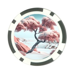 Color Snow Mountain Pretty Poker Chip Card Guard by Ravend