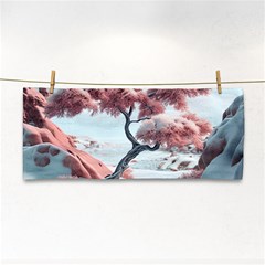 Color Snow Mountain Pretty Hand Towel by Ravend