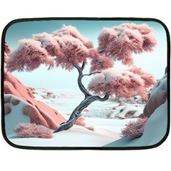 Color Snow Mountain Pretty One Side Fleece Blanket (mini) by Ravend