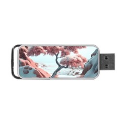 Color Snow Mountain Pretty Portable Usb Flash (two Sides) by Ravend