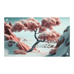 Color Snow Mountain Pretty Banner And Sign 5  X 3  by Ravend