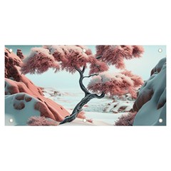 Color Snow Mountain Pretty Banner And Sign 6  X 3  by Ravend