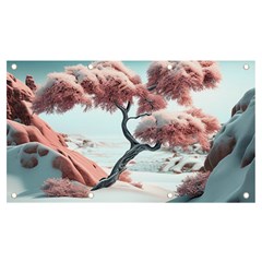 Color Snow Mountain Pretty Banner And Sign 7  X 4  by Ravend