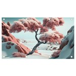 Color Snow Mountain Pretty Banner and Sign 7  x 4  Front