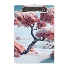 Color Snow Mountain Pretty A5 Acrylic Clipboard by Ravend