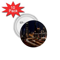 Skyscrapers Buildings Skyline 1.75  Buttons (10 pack)