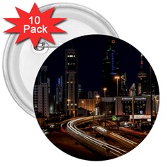 Skyscrapers Buildings Skyline 3  Buttons (10 pack) 