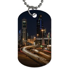 Skyscrapers Buildings Skyline Dog Tag (two Sides) by Ravend