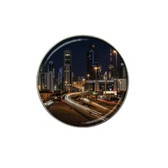 Skyscrapers Buildings Skyline Hat Clip Ball Marker by Ravend