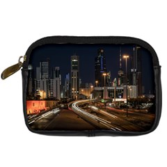 Skyscrapers Buildings Skyline Digital Camera Leather Case