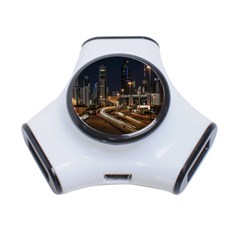 Skyscrapers Buildings Skyline 3-port Usb Hub by Ravend