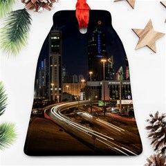 Skyscrapers Buildings Skyline Bell Ornament (two Sides) by Ravend