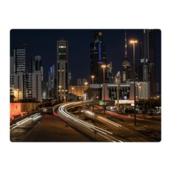 Skyscrapers Buildings Skyline Premium Plush Fleece Blanket (mini) by Ravend