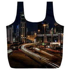 Skyscrapers Buildings Skyline Full Print Recycle Bag (XXL)