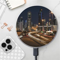 Skyscrapers Buildings Skyline Wireless Fast Charger(white) by Ravend