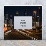 Skyscrapers Buildings Skyline White Wall Photo Frame 5  x 7  Front